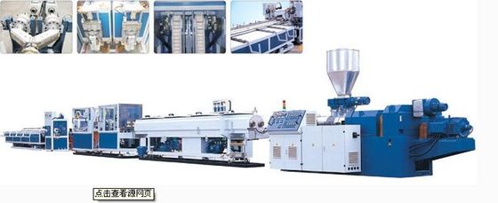 380V 50HZ প্লাস্টিক পাইপ এক্সট্রুশন লাইন, ডাবল স্ক্রু পিভিসি পাইপ উত্পাদন লাইন