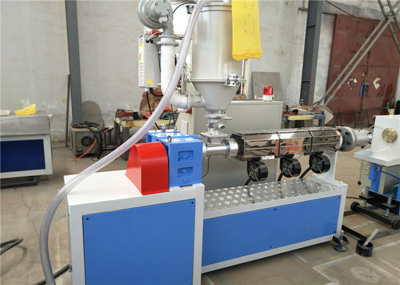 380V 50HZ 90r / ন্যূনতম পিএলসি পিই পাইপ একক স্ক্রু এক্সট্রুডার