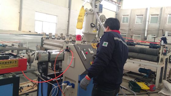 High Speed HDPE Single Wall Corrugated Pipe Production Line For Cable Protection