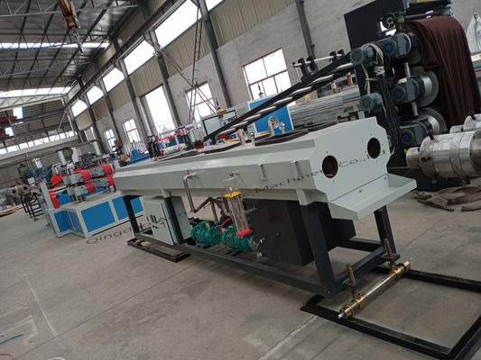 125kw পিভিসি প্লাস্টিক পাইপ এক্সট্রুশন লাইন 50kg/H দুটি গহ্বর সহ